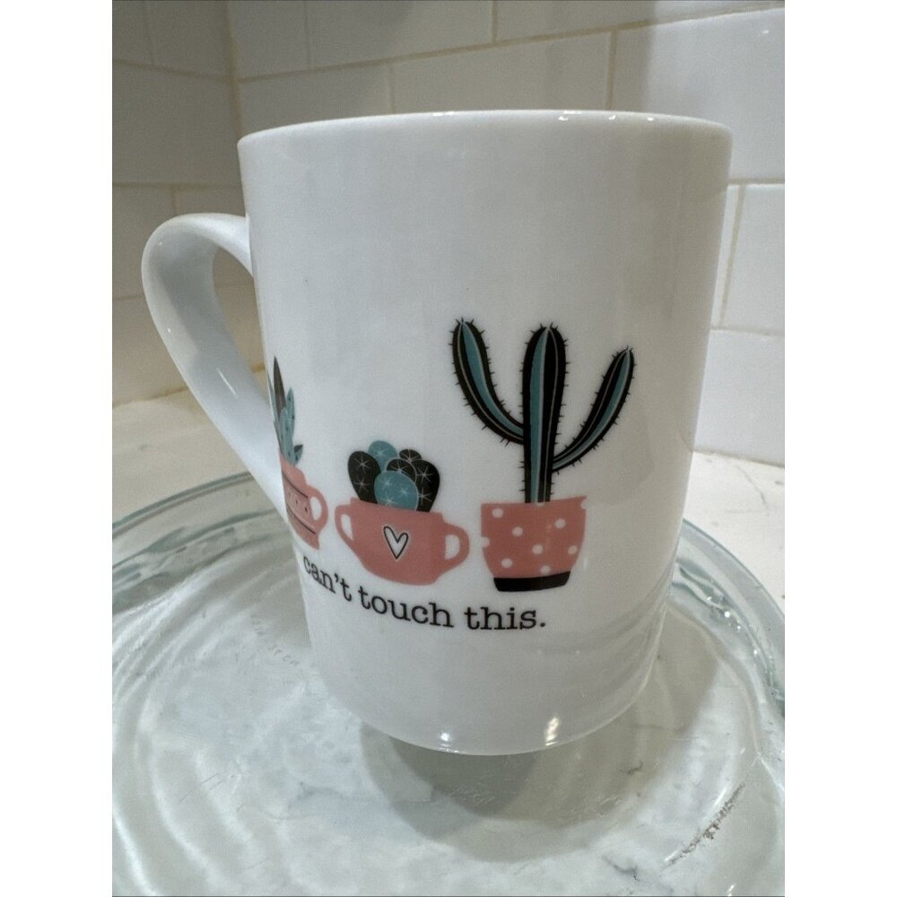 10 Strawberry Street Can’t Touch This Fun Cactus Ceramic Coffee, Tea Mug - Picture 4 of 8
